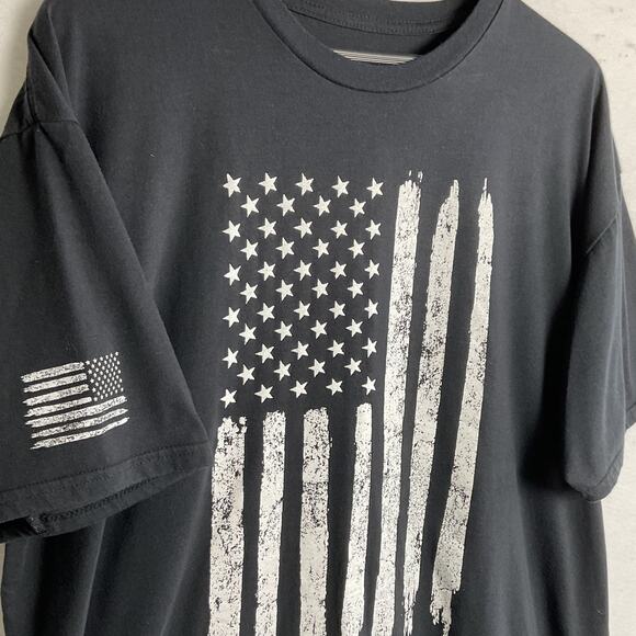 Rothco Distressed US Flag Mens Size 3XL Black Long Sleeve T Shirt - Picture 3 of 10